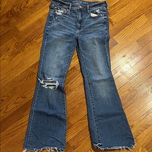 American Eagle Outfitters Women's Flare Jeans in Blue